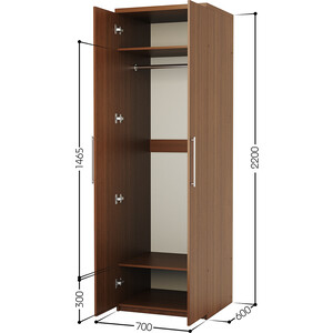 Шкаф для одежды Шарм-Дизайн Мелодия МШ-21 70х60 орех