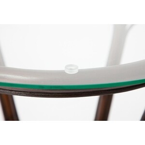 Комплект для отдыха TetChair Sonoma (стол круглый (со стеклом)+2 кресла+диван ) с подушками, ротанг walnut (грецкий орех)