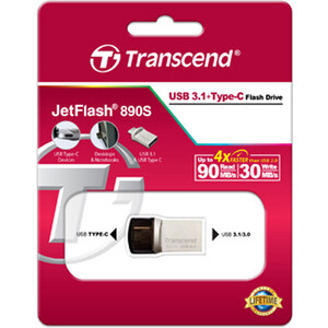 Флеш-накопитель Transcend 32GB JetFlash 890 USB 3.1 OTG (TS32GJF890S)