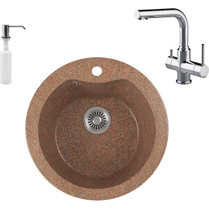 Кухонная мойка и смеситель GreenStone GRS-08S-307 Lemark Comfort LM3061C с сифоном и дозатором, терракот, GRS-08S-307 Lemark Comfort LM3061C с сифоном и дозатором, терракот
Кухонная мойка и смеситель GreenStone GRS-08S-307 Lemark Comfort LM3061C с сифоном и дозатором, терракот, GRS-08S-307 Lemark Comfort LM3061C с сифоном и дозатором, терракот
