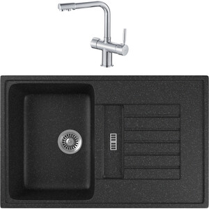 Кухонная мойка и смеситель GreenStone GRS-24-308 Haiba HB70088 с сифоном, черная, GRS-24-308 Haiba HB70088 с сифоном, черная
Кухонная мойка и смеситель GreenStone GRS-24-308 Haiba HB70088 с сифоном, черная, GRS-24-308 Haiba HB70088 с сифоном, черная