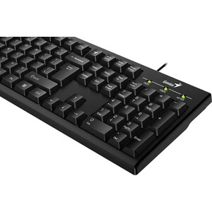 Клавиатура проводная Genius мультимедийная SlimStar 100. 12 мультимидийных клавиш, USB, поддержка приложения Key support, кабель 1.5 (31300005419)