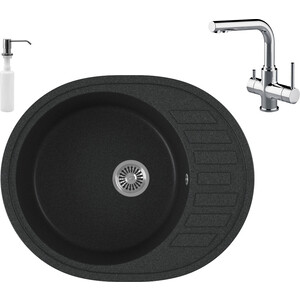 Кухонная мойка и смеситель GreenStone GRS-62-343 Lemark Comfort LM3061C с сифоном и дозатором, антрацит, GRS-62-343 Lemark Comfort LM3061C с сифоном и дозатором, антрацит
Кухонная мойка и смеситель GreenStone GRS-62-343 Lemark Comfort LM3061C с сифоном и дозатором, антрацит, GRS-62-343 Lemark Comfort LM3061C с сифоном и дозатором, антрацит