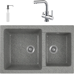 Кухонная мойка и смеситель GreenStone GRS-76k-309 Lemark Comfort LM3061C с сифоном и дозатором, темно-серая, GRS-76k-309 Lemark Comfort LM3061C с сифоном и дозатором, темно-серая
Кухонная мойка и смеситель GreenStone GRS-76k-309 Lemark Comfort LM3061C с сифоном и дозатором, темно-серая, GRS-76k-309 Lemark Comfort LM3061C с сифоном и дозатором, темно-серая