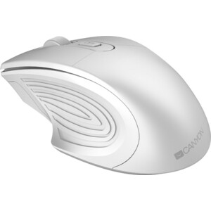 Мышь Canyon 2.4GHz Wireless Optical Mouse with 4 buttons, DPI 800/1200/1600, Pearl white, 115*77*38mm, 0.064kg (CNE-CMSW15PW)
