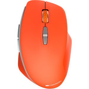 Мышь Canyon 2.4 GHz Wireless mouse ,with 7 buttons, DPI 800/1200/1600, Battery:AAA*2pcs ,Red 72*117*41mm 0.075kg (CNS-CMSW21R)