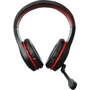 Наушники с микрофоном GMNG GMNG HS-L325G черный/красный 2.2м мониторные оголовье (1533553) (1533553)