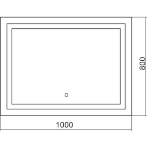 Зеркало Mixline Ливия 100х80 подсветка, сенсор (ФР-00001225)