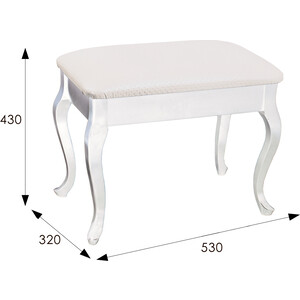 Банкетка Мебелик Азалия с ящиком белый, экокожа белый (П0005718)