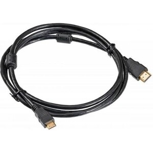 Кабель HDMI Buro HDMI 1.4 HDMI (m)/Mini HDMI (m) 1.8м. феррит.кольца Позолоченные контакты черный (MINIHDMI-1.8M)