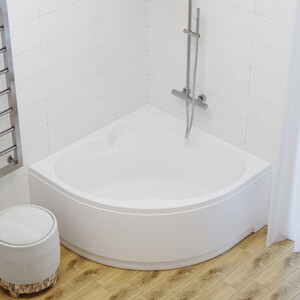 Акриловая ванна Triton Троя 150x150 на каркасе, с фронтальной панелью (Щ0000046092, Н0000099947)