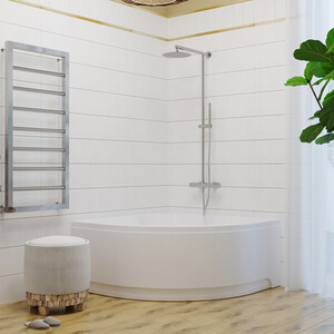 Акриловая ванна Triton Троя 150x150 на каркасе, с фронтальной панелью (Щ0000046092, Н0000099947)