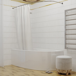 Акриловая ванна 1ACReal Мадрид 170х95 правая, на каркасе, с фронтальной панелью (Щ0000046660, Щ0000045920)