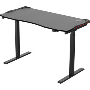 Стол для компьютера FoxGear для геймеров с электроприводом и RGB - подсветкой FG-IE-47B (ширина 120 см)