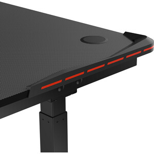 Стол для компьютера FoxGear для геймеров с электроприводом и RGB - подсветкой FG-IE-47B (ширина 120 см)