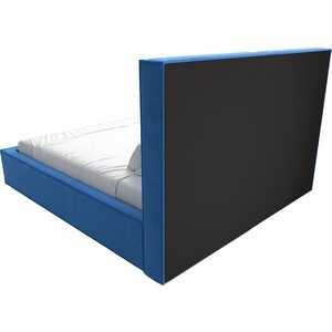 Интерьерная кровать Лига Диванов Аура 160 велюр голубой (113019)