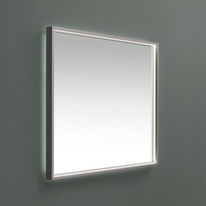Зеркало De Aqua Алюминиум LED 70х75 с подсветкой, серебро (261694)