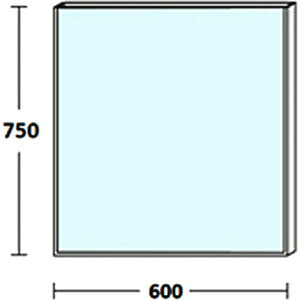 Зеркало De Aqua Сильвер 60х75 с подсветкой, черный (261670, 261786)