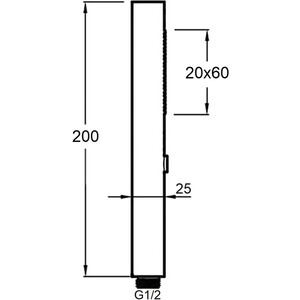 Ручной душ Orange Stick хром (LM08CR)