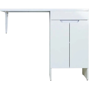 Мебель для ванной Orange Optima 50 (110R) напольная, под стиральную машину, белый глянец