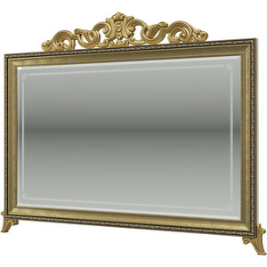Зеркало Мэри Версаль ГВ-06К с короной, цвет слоновая кость