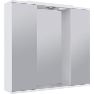 Зеркало-шкаф Emmy Джерси 85х70 с подсветкой, белый (jsy3.85bel)