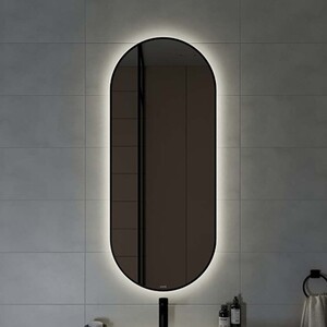 Зеркало Cersanit Eclipse Smart 50х122 с подсветкой, датчик движения, черная рамка (64151)
