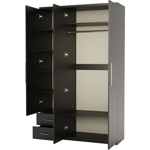Шкаф трехдверный Шарм-Дизайн Комфорт МКЯ-32/1 135х60 с зеркалами, венге