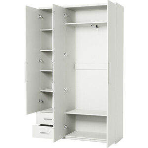Шкаф трехдверный Шарм-Дизайн Комфорт МКЯ-32/1 165х45 с зеркалом, белый