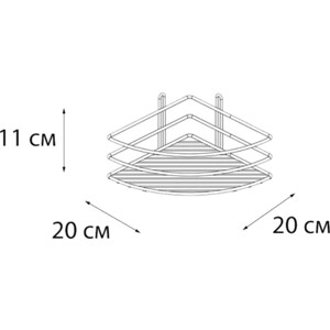 Полка-решетка Fixsen хром (FX-710-1)