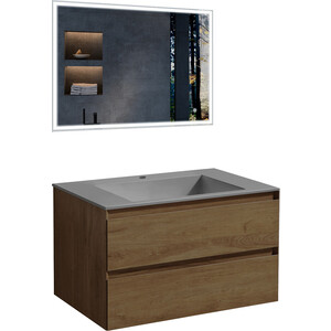 Мебель для ванной Vincea Luka 80х48 T.Oak, серая раковина, Luka 80х48 T.Oak, серая раковина
Мебель для ванной Vincea Luka 80х48 T.Oak, серая раковина, Luka 80х48 T.Oak, серая раковина