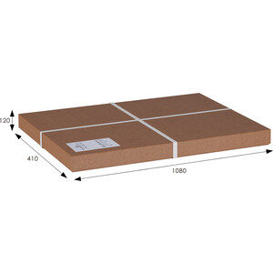 Скамья для прихожей Мебелик с подлокотниками мягкая, шоколад, каркас орех (П0005679)