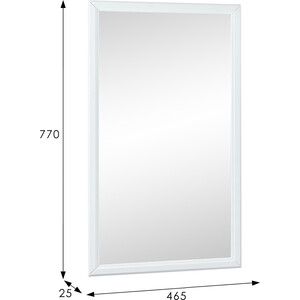 Зеркало Мебелик Артемида 77х46, белый (П0006164)