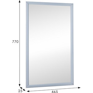 Зеркало Мебелик Артемида 77х46, серый (П0006166)