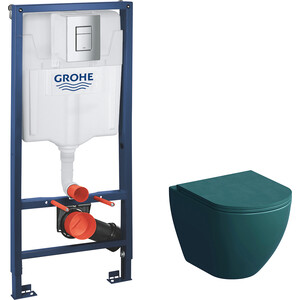 Комплект унитаза Grossman с инсталляцией Grohe, сиденье микролифт, зеленый матовый (GR-4455OLMS, 38772001), с инсталляцией Grohe, сиденье микролифт, зеленый матовый (GR-4455OLMS, 38772001)
Комплект унитаза Grossman с инсталляцией Grohe, сиденье микролифт, зеленый матовый (GR-4455OLMS, 38772001), с инсталляцией Grohe, сиденье микролифт, зеленый матовый (GR-4455OLMS, 38772001)