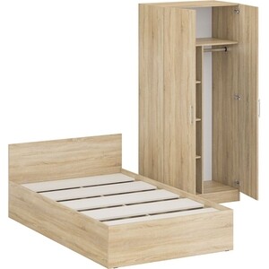 Комплект мебели СВК Стандарт кровать 120х200, шкаф 2-х створчатый 90х52х200, дуб сонома (1024336)