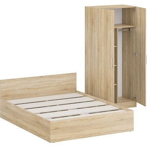 Комплект мебели СВК Стандарт кровать 160х200, шкаф 2-х створчатый 90х52х200, дуб сонома (1024342)