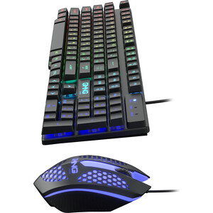 Клавиатура + мышь GMNG GMNG 400GMK клав:черный мышь:черный USB LED (1546779)