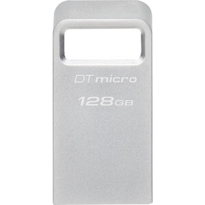 Флеш Диск Kingston 128Gb DataTraveler Micro DTMC3G2/128GB USB3.0 серебристый