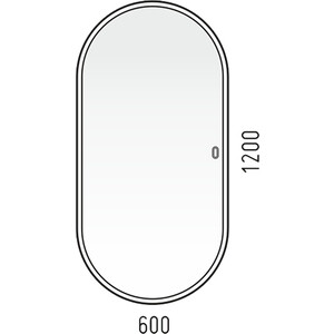 Зеркало Corozo Европа 120х60 с подсветкой, сенсор (SD-00000842)
