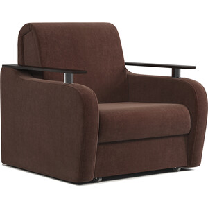 Кресло-кровать Шарм-Дизайн Гранд Д 80 велюр Дрим шоколад