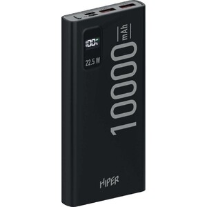 Мобильный аккумулятор Hiper EP 10000 10000mAh 3A QC PD 2xUSB черный (EP 10000 BLACK)