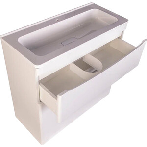 Мебель для ванной Style line Бергамо мини 80х35 Люкс Plus напольная, белая