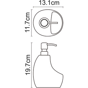 Дозатор для жидкого мыла Wasserkraft с емкостью для губки, черный (K-8099BLACK)