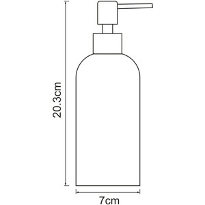 Дозатор для жидкого мыла Wasserkraft Neime черный/белый (K-1999)