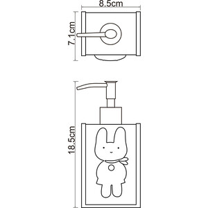 Дозатор для жидкого мыла Wasserkraft Ammer розовый (K-6499)