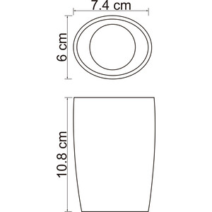 Стакан для ванной Wasserkraft Dinkel белый (K-4628)
