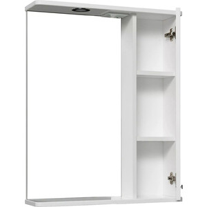 Зеркальный шкаф Runo Авила 60х75 правый, белый (00000001047)