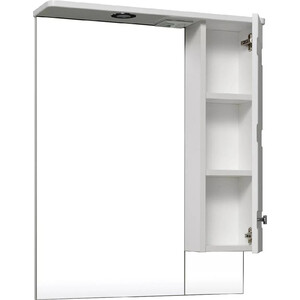 Зеркальный шкаф Runo Турин 65х80 правый, белый (УТ000002103)