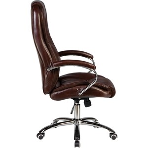 Офисное кресло для руководителей Dobrin MILLARD LMR-116B коричневый